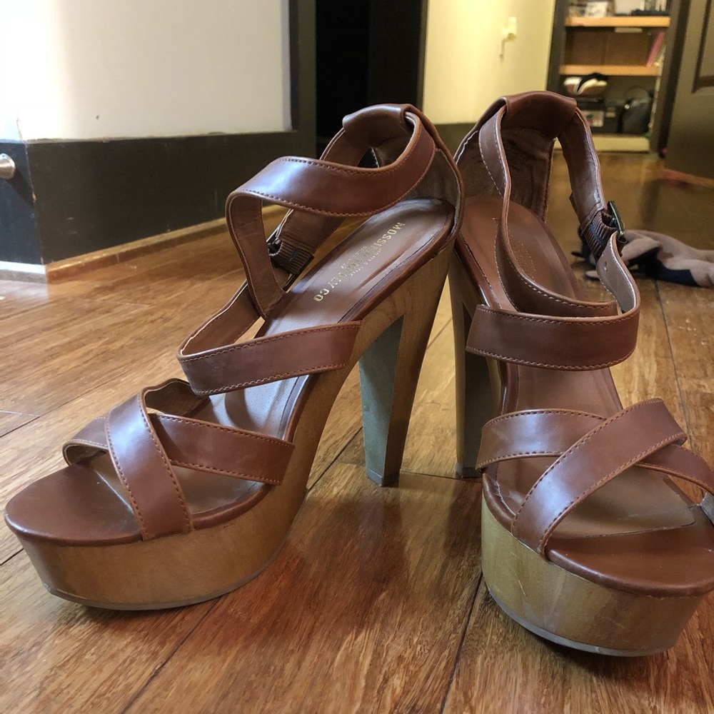 Mossimo platform heels, Brown, sz 7 1/2